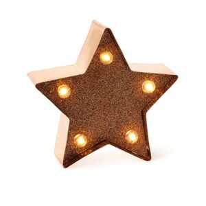 Legami Mini Decorative Christmas Light - Gold Rose - Stars