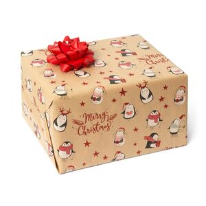 Legami Christmas Wrapping Paper - Penguin