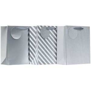 Design By Violet Medium Bags - Silver (Pack of 3)