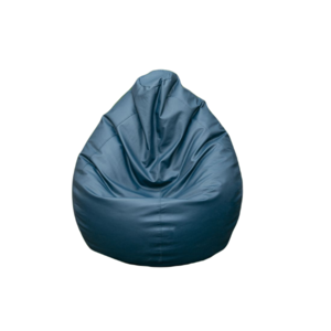 Lazy Panda Eco-Leather Bean Bag (97 x 65 x 65cm) - Blue