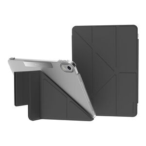 Switcheasy Origami Nude Folding Folio clear hardback case with Pencil Holder For 2022 iPad 10th Gen - Black