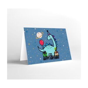 Mukagraf Mini Happy Birthday(Dinosaur)Greeting Card(11X8Cm)