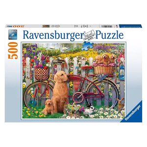 Ravensburger Cute Dogs In The Garden Jigsaw Puzzle (500 Pieces) (49 x 36cm)