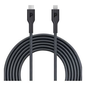 Powerology Type-C To Lightning Cable PD 20W 2m - Black