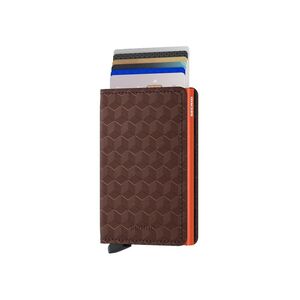 Secrid Slimwallet Leather Wallet - Optical - Brown/Orange
