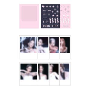 Blackpink - Bornpink Polaroid Photo + Sticker Set - Lisa