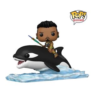 Funko Pop! Ride Super Deluxe Marvel Black Panther Wakanda Forever Namor With Orca 3.75-Inch Vinyl Figure