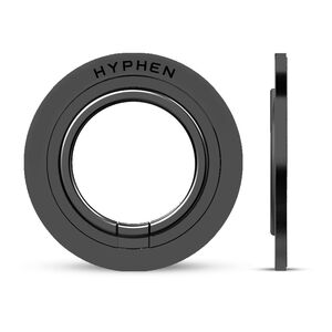 Hyphen Magnetic Smartphone Ring Holder and Stand - Black
