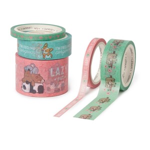 Legami Tape By Kit - Set of 5 Paper Sticky Tapes - Cute Animals