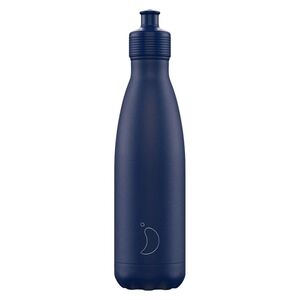 Chilly's Bottles Sports Matte Blue Stainless Steel Water Bottle 500ml