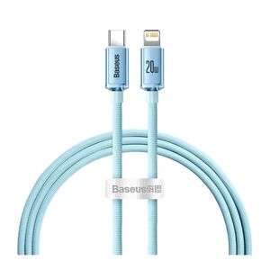 Baseus Crystal Shine Series Fast Charging Data Cable Type-C to Lightning 20W 1.2m Sky Blue