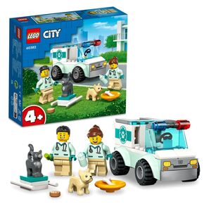 LEGO City Vet Van Rescue Building Toy Set 60382 (58 Pieces)