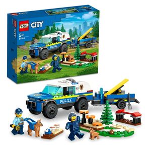 LEGO City Mobile Police Dog Training Building Toy Set 60369 (197 Pieces)