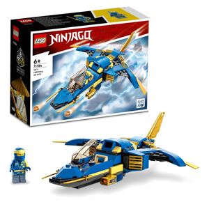 LEGO NINJAGO Jay’s Lightning Jet EVO Building Toy Set 71784 (146 Pieces)