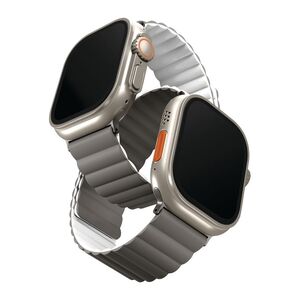 Uniq Revix Reversible Magnetic Strap for Apple Watch 49/45/44/42mmAsh (Ash Grey /Dove White)