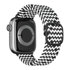 Levelo Crisben Apple Watch Strap Ultra 49mm/Series 8 45mm - Black/White