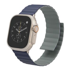 Levelo Cosmo Watch Strap for Apple Watch Ultra 49mm/Series 8 45mm/Galaxy Watch 22mm - Blue/Grey