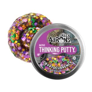 Crazy Aaron's Effects Cryptocurrency 2-Inch Tin Thinking Putty
