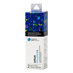 Cricut Infusible Ink Transfer Sheets Ideal Size For Mugpress (4.5 x 12-Inch) (Pack of 2) - Blue Paint Splash