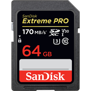 SanDisk Exrteme PRO 64GB SDXC Class 10 UHS-I Memory Card
