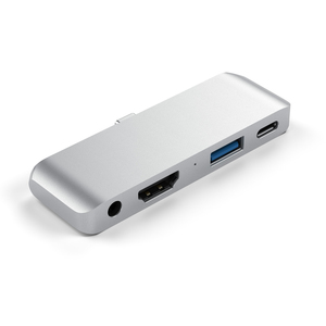 Satechi Hub Type-C Mobile Pro Hub for iPad & Type-C Smartphones/Tablets Silver
