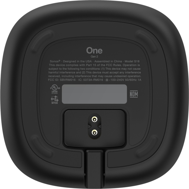 Sonos One Wireless Smart Speaker (2nd Gen) - Black